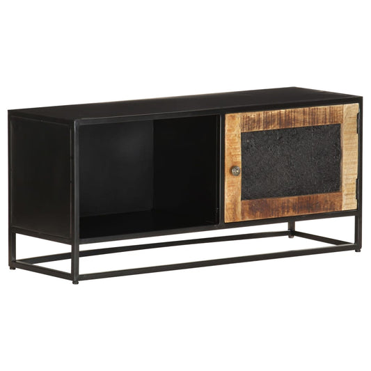 TV-Schrank 90x30x40 cm Raues Mangoholz - Pazzar.ch