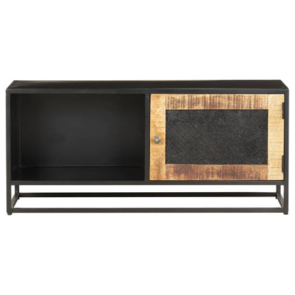 TV-Schrank 90x30x40 cm Raues Mangoholz - Pazzar.ch