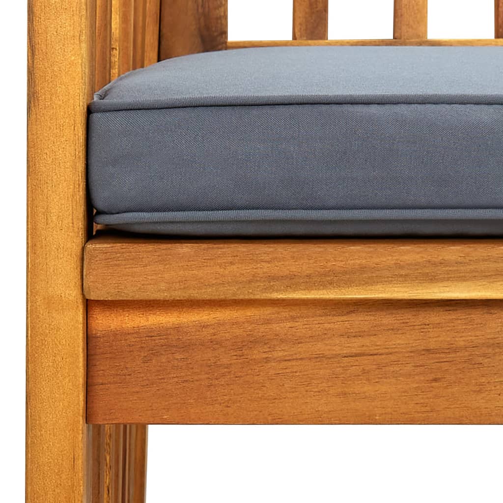 Garten-Essstühle 3 Stk. mit Kissen Massivholz Akazie - Pazzar.ch