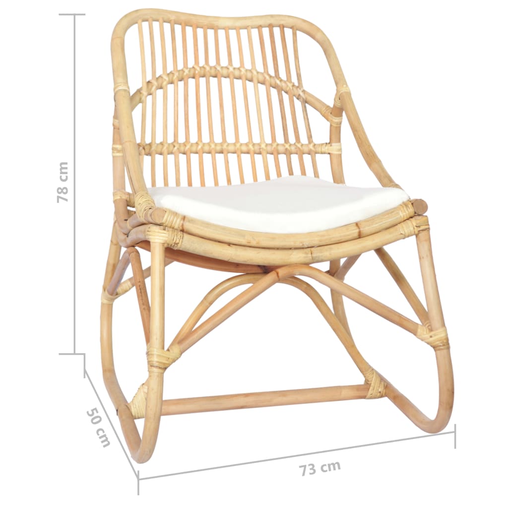 Rattanstuhl Leinen - Pazzar.ch