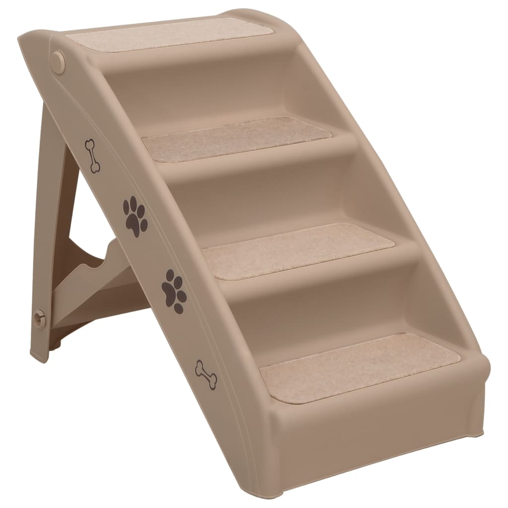 Hundetreppe Klappbar Braun 62x40x49,5 cm - Pazzar.ch