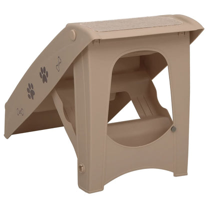 Hundetreppe Klappbar Braun 62x40x49,5 cm - Pazzar.ch