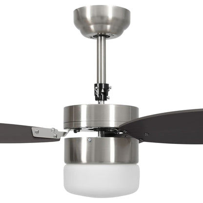 Deckenventilator mit Licht und Fernbedienung 76 cm Dunkelbraun - Pazzar.ch