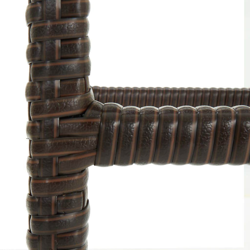 Barhocker mit Kissen 6 Stk. Braun Poly Rattan - Pazzar.ch