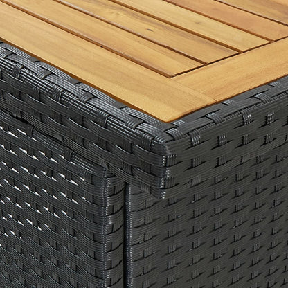 3-tlg. Bar-Set Poly Rattan Schwarz - Pazzar.ch