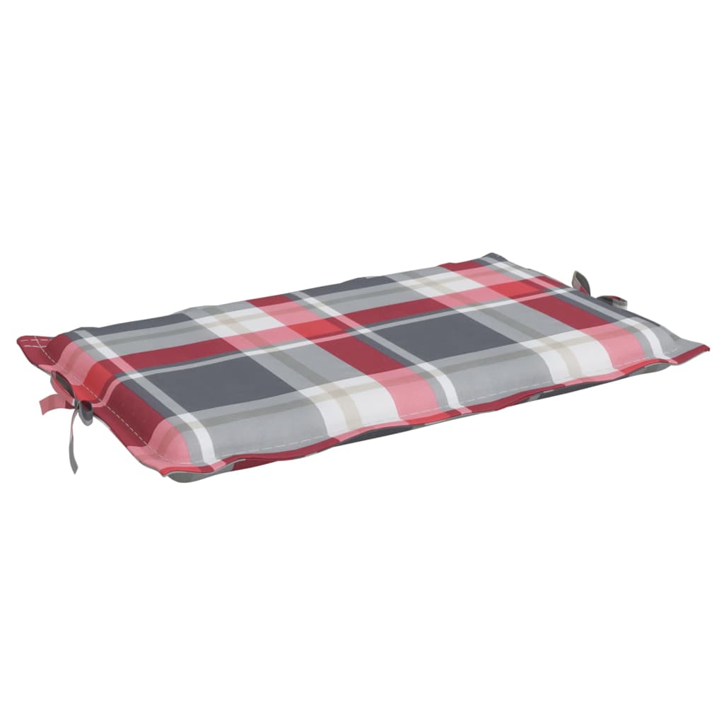 Sonnenliegen-Auflage Rot Karomuster 186x58x3 cm Oxford-Gewebe - Pazzar.ch