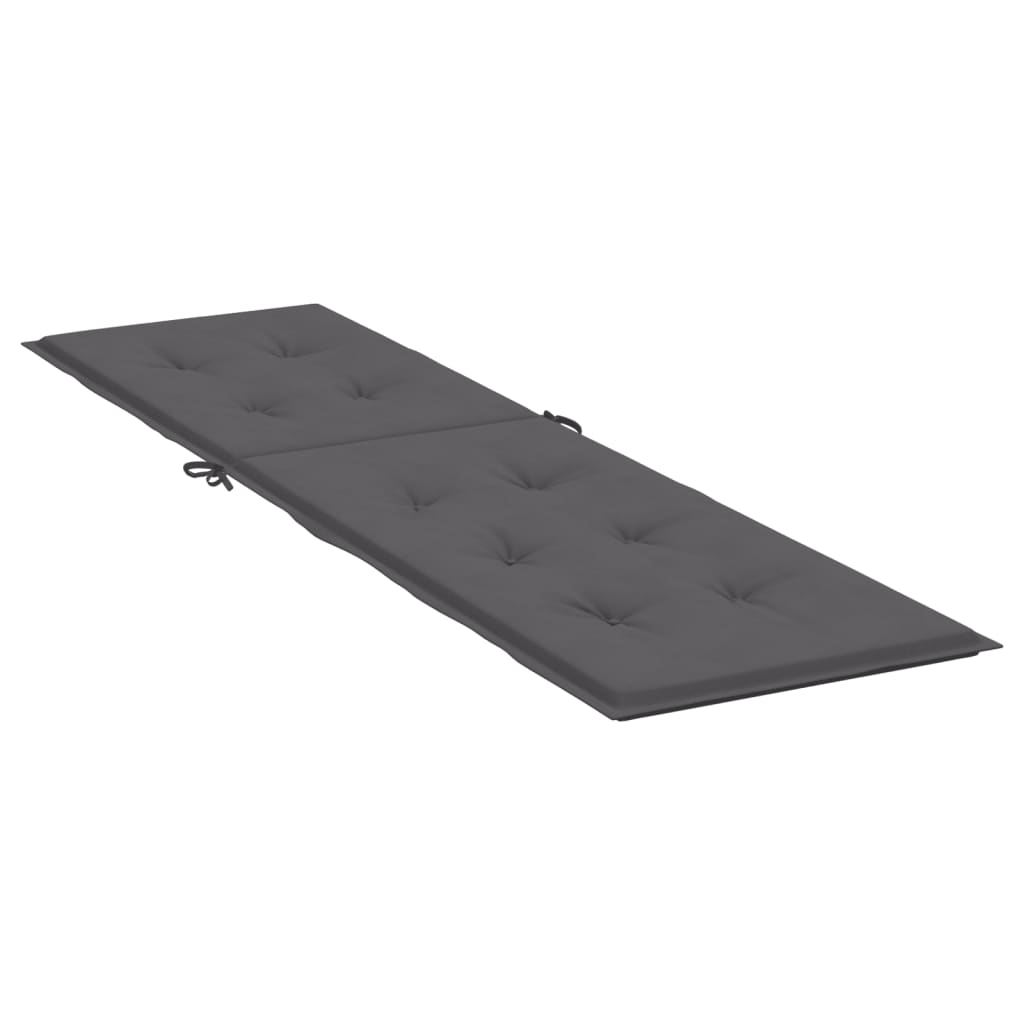 Liegestuhl-Auflage Anthrazit (75+105)x50x3 cm - Pazzar.ch