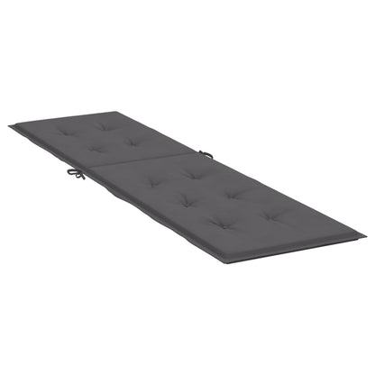 Liegestuhl-Auflage Anthrazit (75+105)x50x3 cm - Pazzar.ch