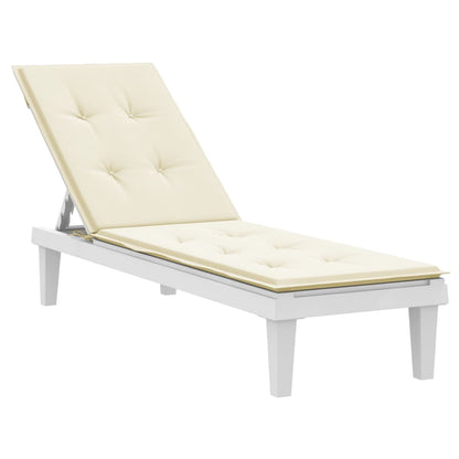 Liegestuhl-Auflage Creme (75+105)x50x3 cm - Pazzar.ch
