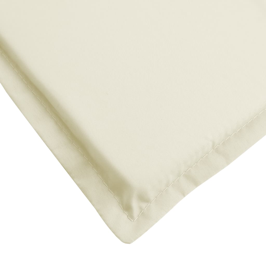 Liegestuhl-Auflage Creme (75+105)x50x3 cm - Pazzar.ch
