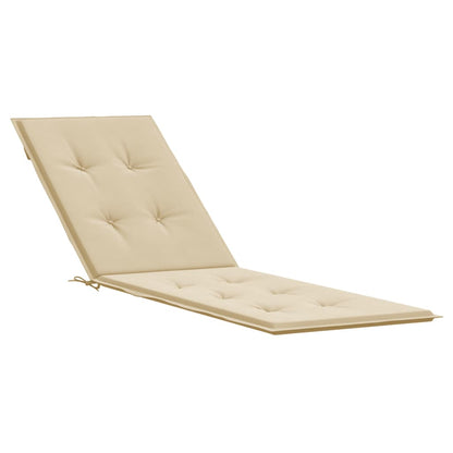 Liegestuhl-Auflage Beige (75+105)x50x3 cm - Pazzar.ch