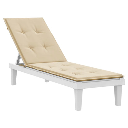 Liegestuhl-Auflage Beige (75+105)x50x3 cm - Pazzar.ch