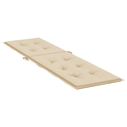Liegestuhl-Auflage Beige (75+105)x50x3 cm - Pazzar.ch