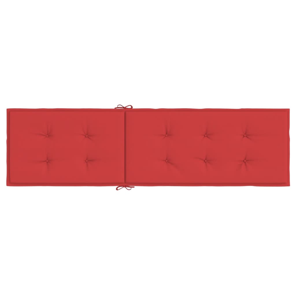Liegestuhl-Auflage Rot (75+105)x50x3 cm - Pazzar.ch