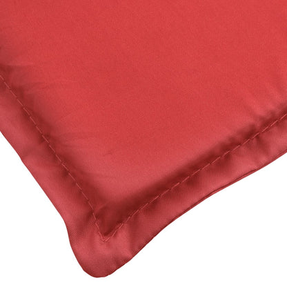 Liegestuhl-Auflage Rot (75+105)x50x3 cm - Pazzar.ch