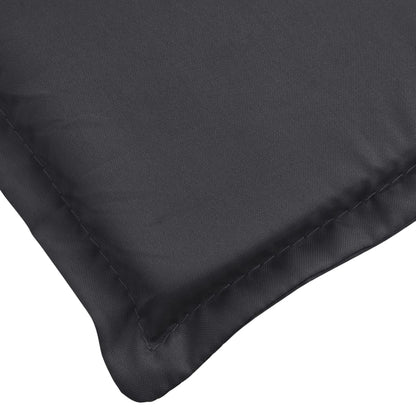 Liegestuhl-Auflage Schwarz (75+105)x50x3 cm - Pazzar.ch