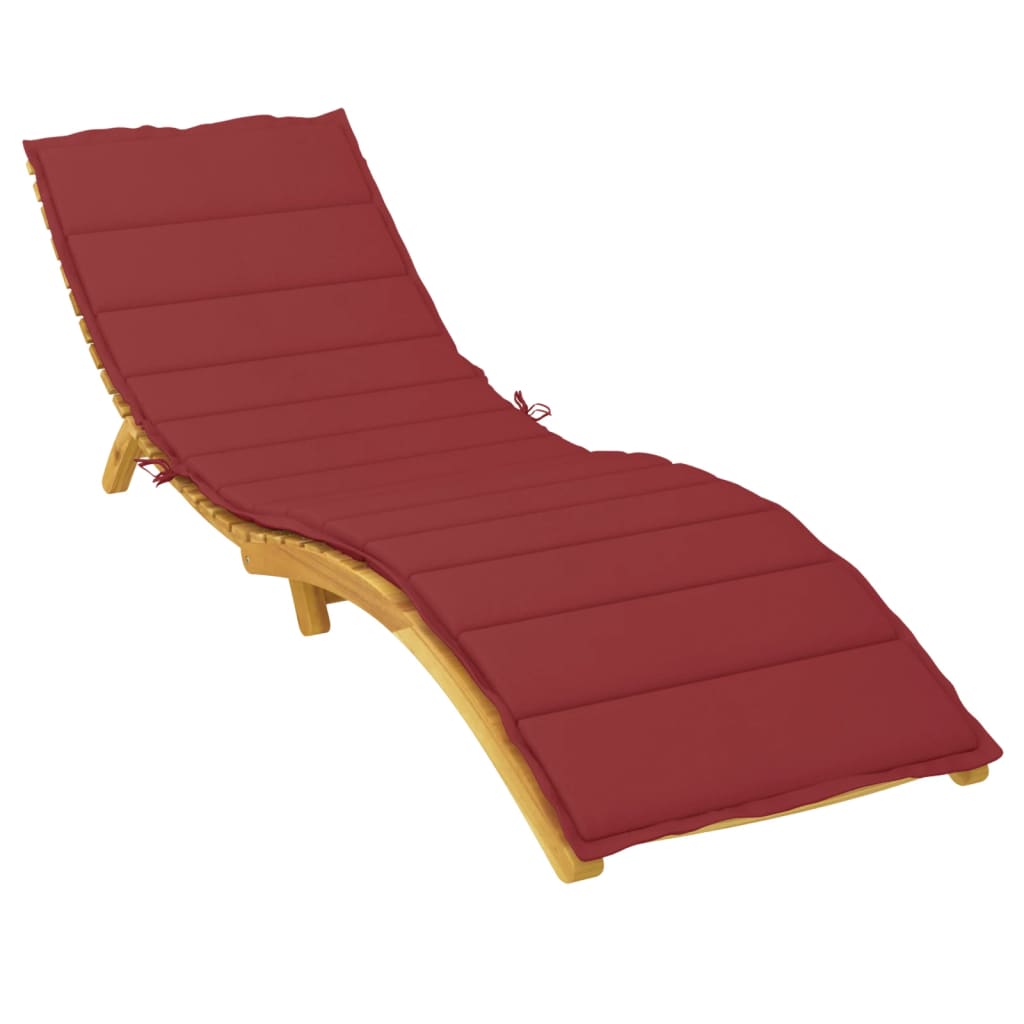 Sonnenliegen-Auflage Weinrot 200x50x3 cm Oxford-Gewebe - Pazzar.ch
