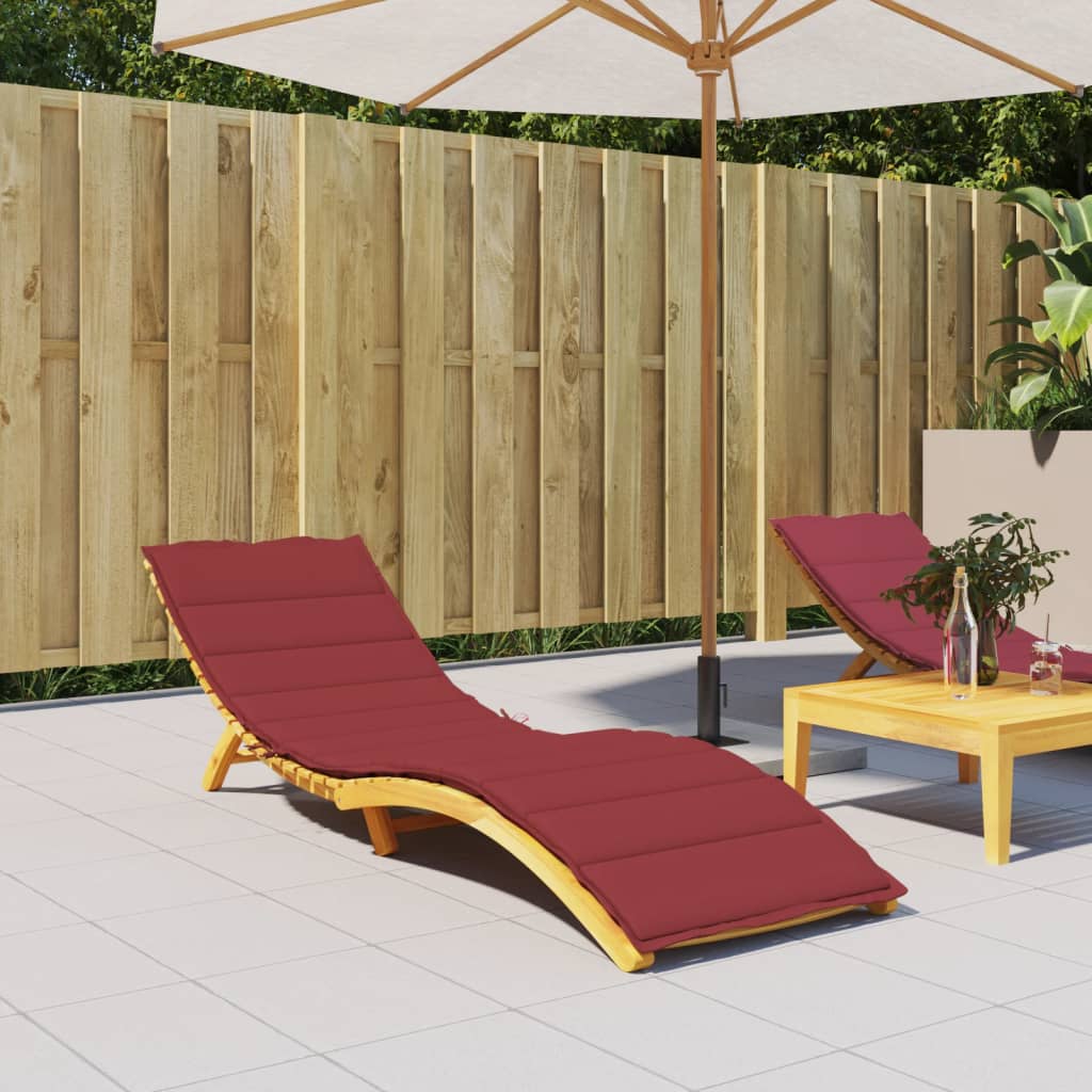 Sonnenliegen-Auflage Weinrot 200x50x3 cm Oxford-Gewebe - Pazzar.ch