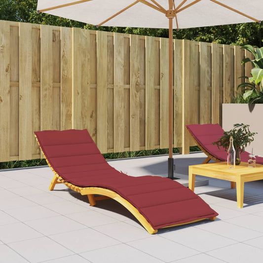 Sonnenliegen-Auflage Weinrot 200x50x3 cm Oxford-Gewebe - Pazzar.ch