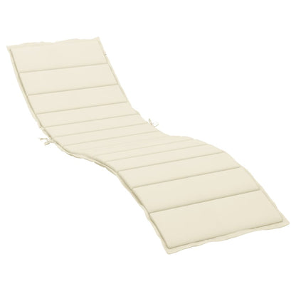 Sonnenliegen-Auflage Creme 200x70x3 cm Oxford-Gewebe - Pazzar.ch