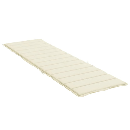 Sonnenliegen-Auflage Creme 200x70x3 cm Oxford-Gewebe - Pazzar.ch