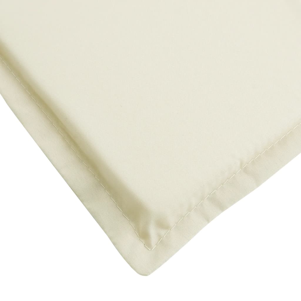 Sonnenliegen-Auflage Creme 200x70x3 cm Oxford-Gewebe - Pazzar.ch