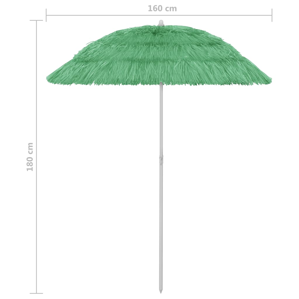 Hawaii Sonnenschirm Grün 180 cm - Pazzar.ch
