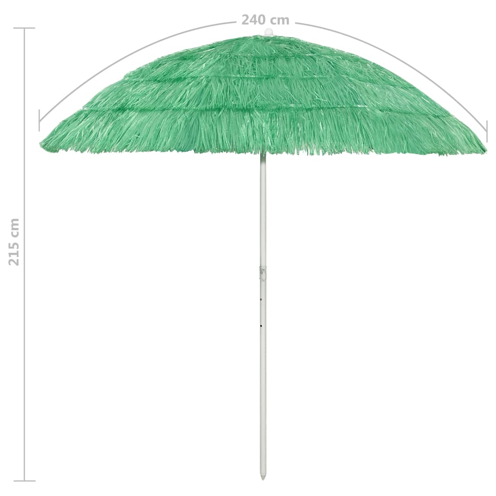 Sonnenschirm Hawaii Grün 240 cm