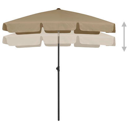 Strandschirm Taupe 180x120 cm - Pazzar.ch