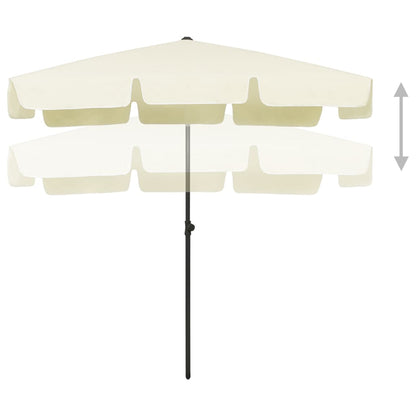 Strandschirm Sandgelb 200x125 cm - Pazzar.ch