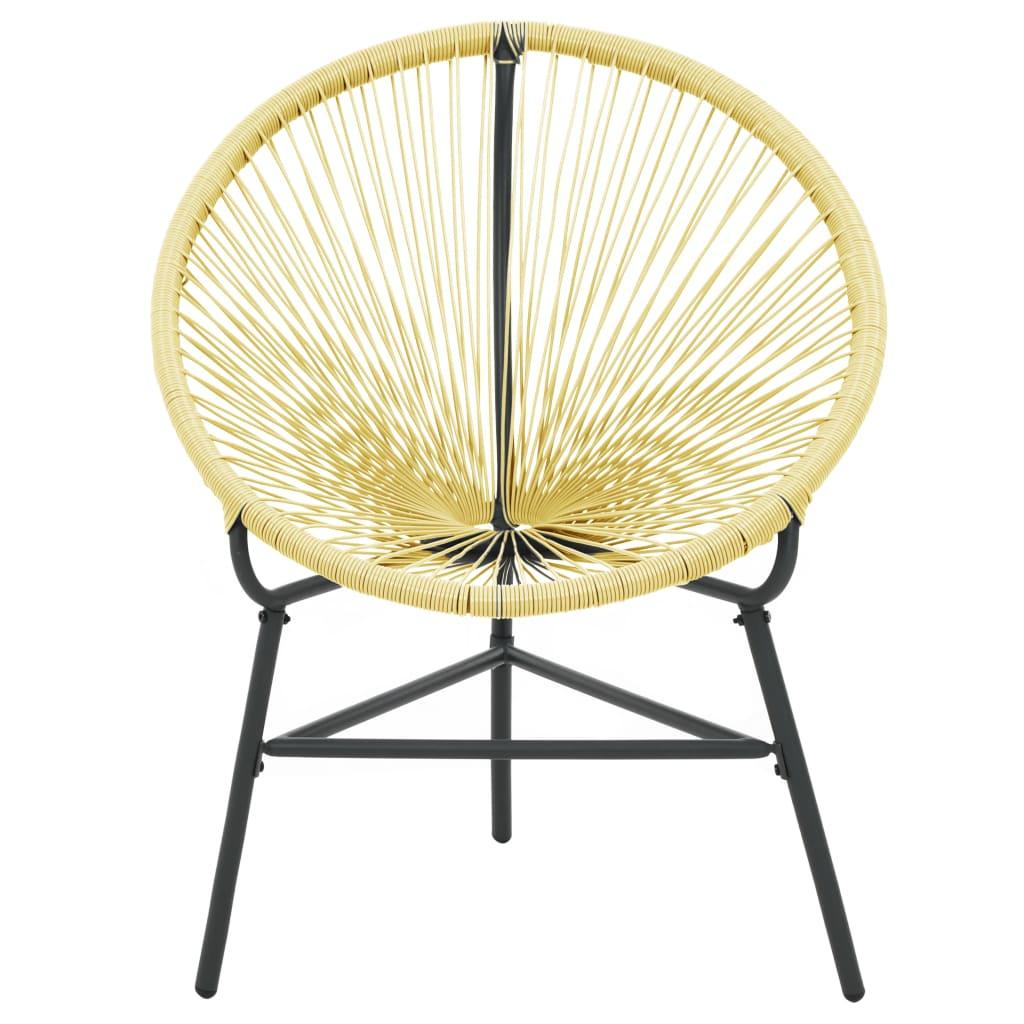 Garten-Acapulco-Stuhl Poly-Rattan Beige - Pazzar.ch
