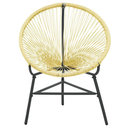 Garten-Acapulco-Stuhl Poly-Rattan Beige - Pazzar.ch