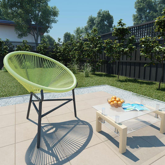 Garten-Acapulco-Stuhl Poly-Rattan Grün - Pazzar.ch
