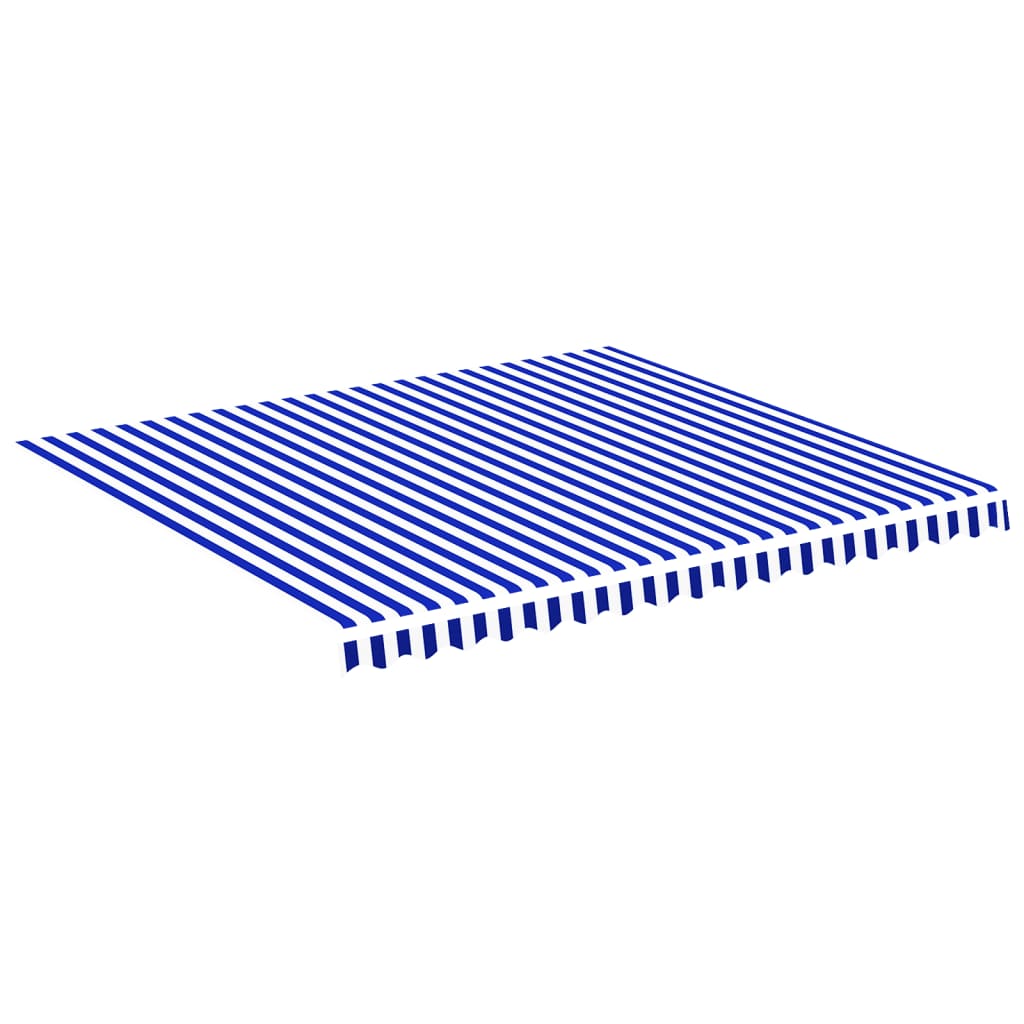 Markisenbespannung Blau und Weiß 4x3,5 m - Pazzar.ch