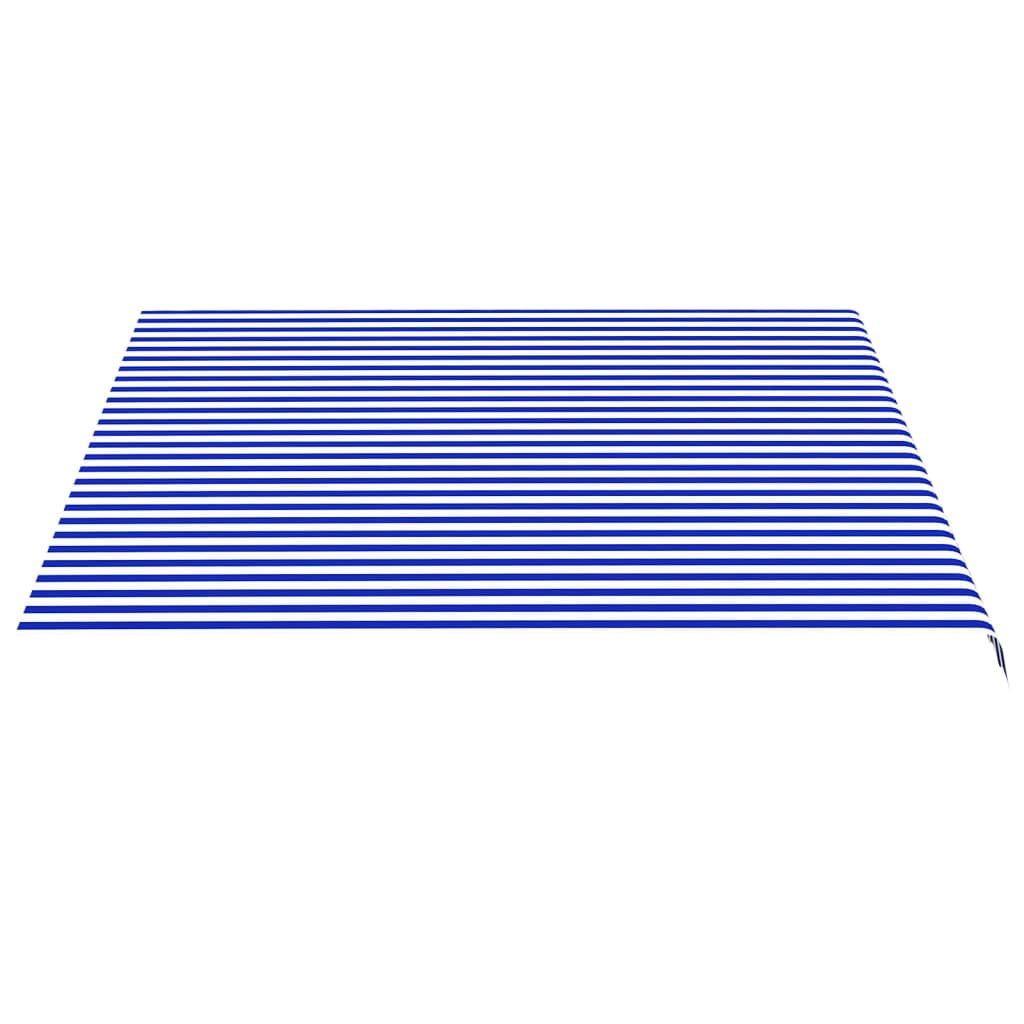 Markisenbespannung Blau und Weiß 4x3,5 m - Pazzar.ch