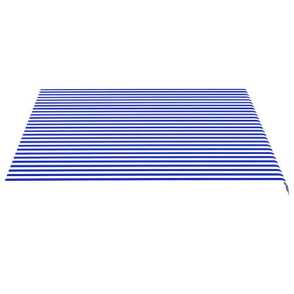 Markisenbespannung Blau und Weiß 4x3,5 m - Pazzar.ch