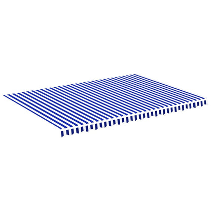 Markisenbespannung Blau und Weiß 5x3,5 m - Pazzar.ch