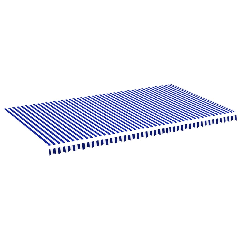 Markisenbespannung Blau und Weiß 6x3,5 m - Pazzar.ch