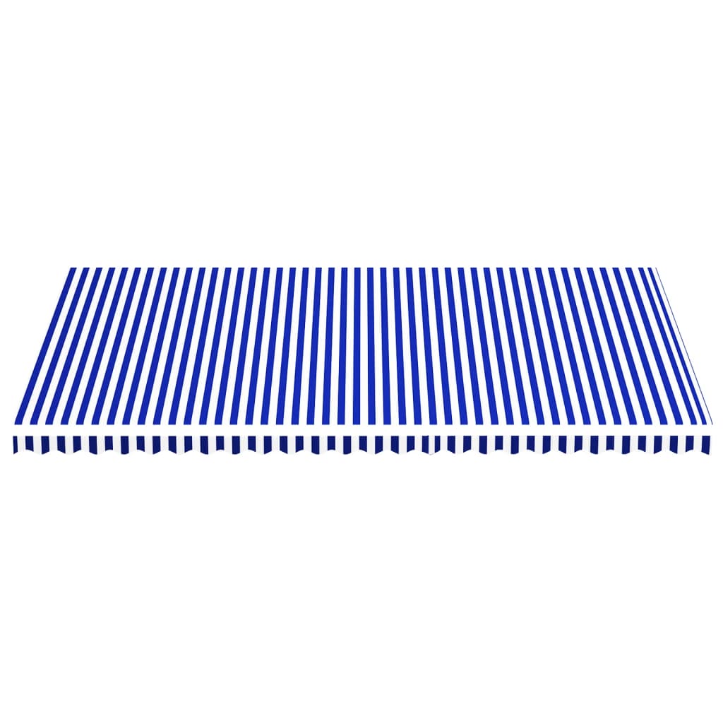 Markisenbespannung Blau und Weiß 6x3,5 m