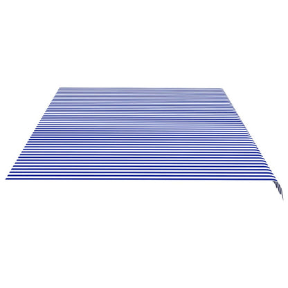 Markisenbespannung Blau und Weiß 6x3,5 m - Pazzar.ch