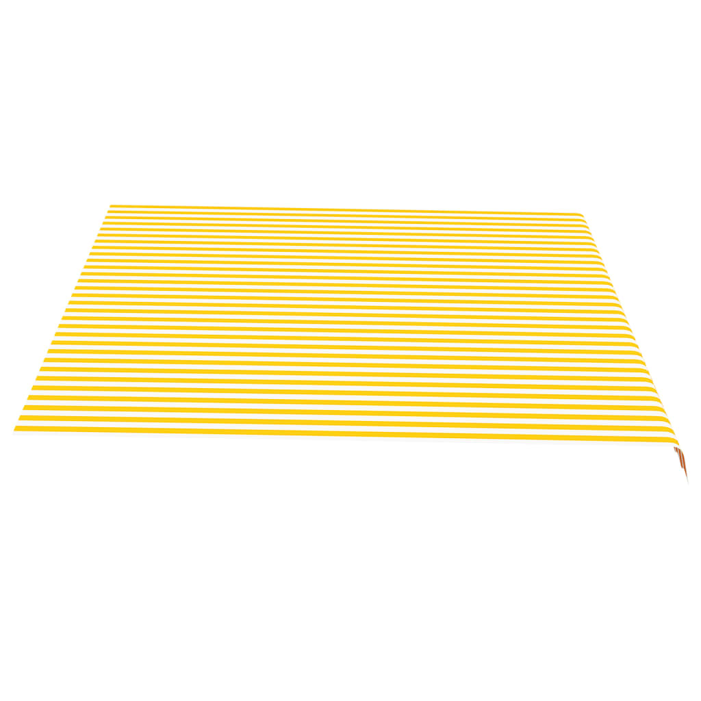 Markisenbespannung Gelb und Weiß 4,5x3,5 m - Pazzar.ch