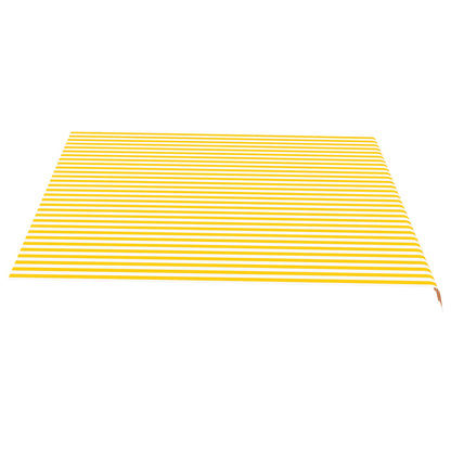 Markisenbespannung Gelb und Weiß 4,5x3,5 m - Pazzar.ch