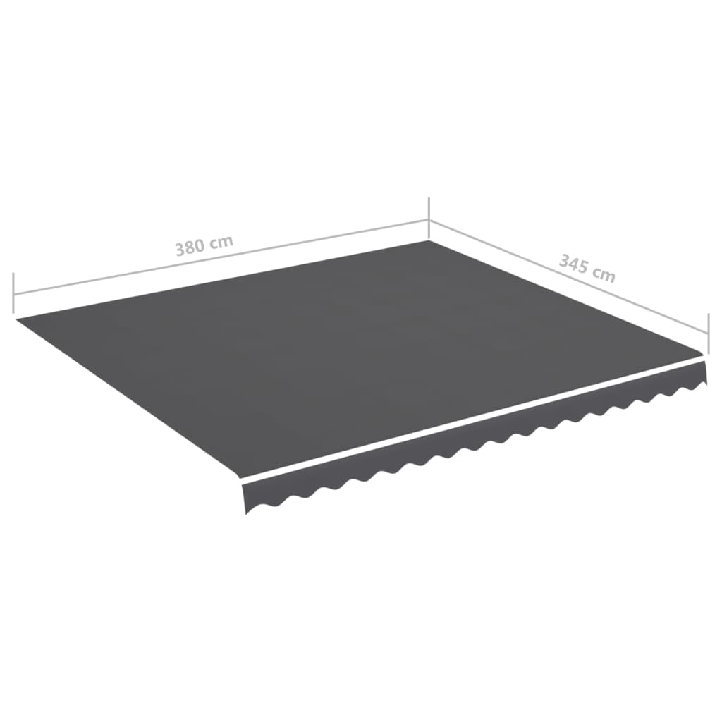 Markisenbespannung Anthrazit 4x3,5 m - Pazzar.ch