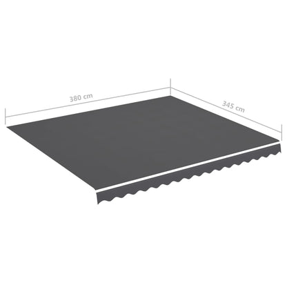 Markisenbespannung Anthrazit 4x3,5 m - Pazzar.ch