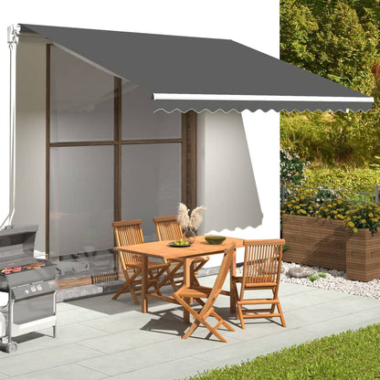 Markisenbespannung Anthrazit 4x3,5 m - Pazzar.ch