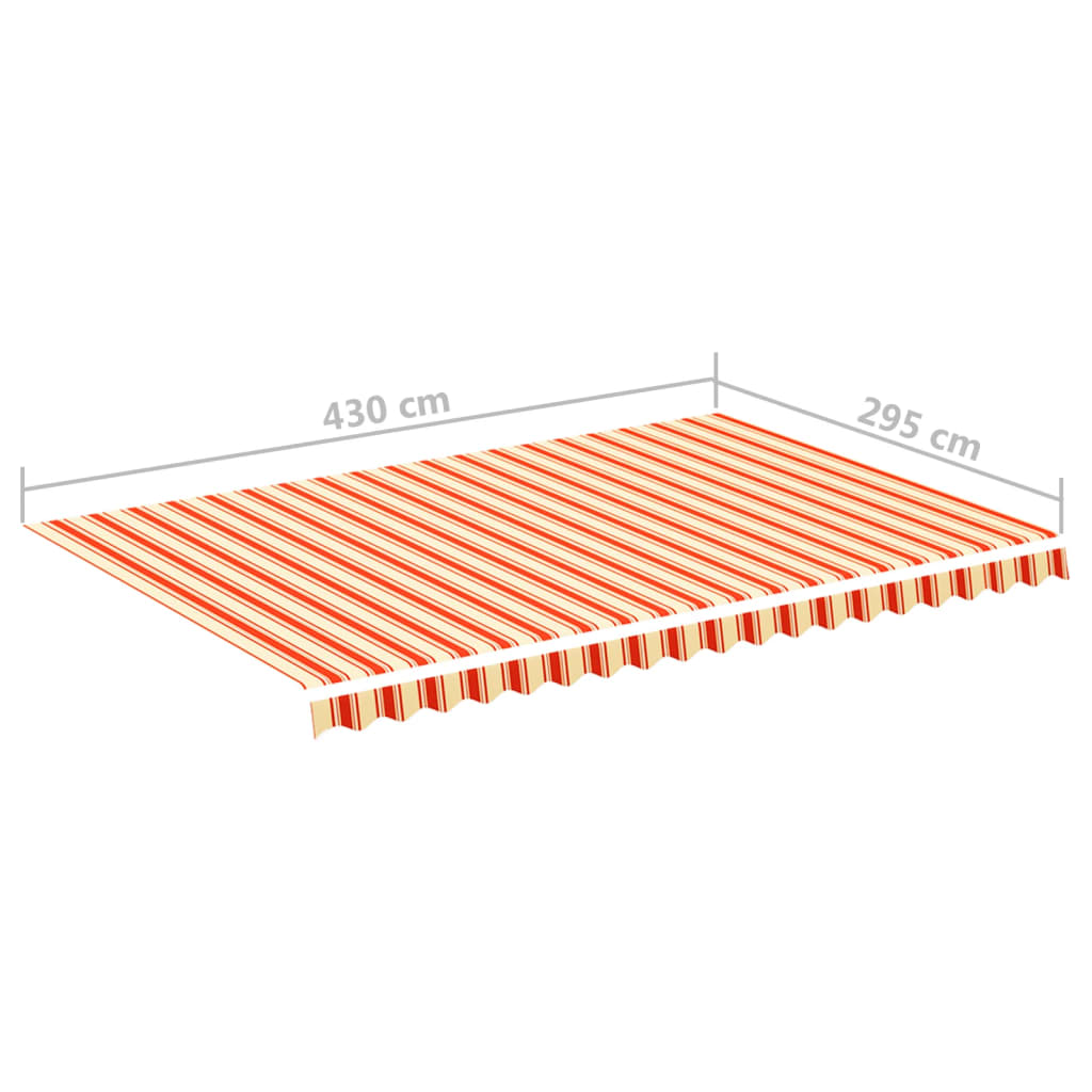 Markisenbespannung Gelb und Orange 4,5x3 m - Pazzar.ch