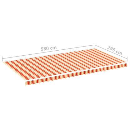 Markisenbespannung Gelb und Orange 6x3 m - Pazzar.ch