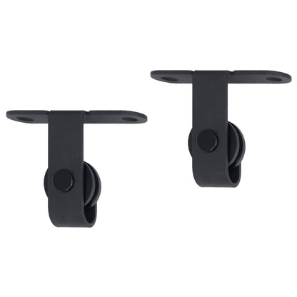 Mini Schiebetürbeschlag Set für Schranktüren Carbonstahl 183 cm - Pazzar.ch