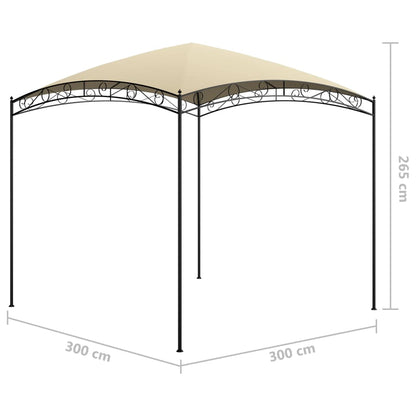 Pavillon 3x3x2,65 m Creme 180 g/m² - Pazzar.ch