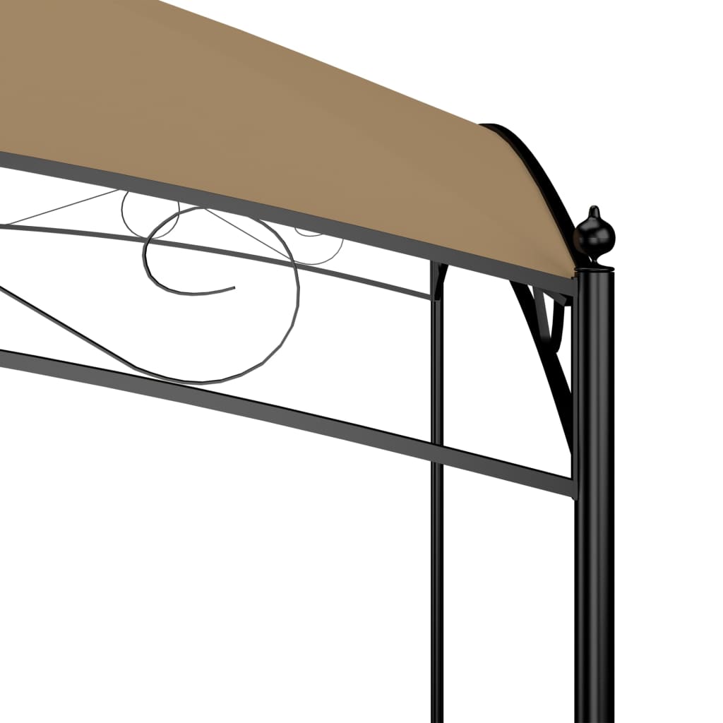 Pavillon 3x4x2,65 m Taupe 180 g/m² - Pazzar.ch